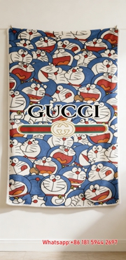 Gucci x Doraemon All-Over Print Throw blankets Doraemon GG Collage Tapestry IMG_2841